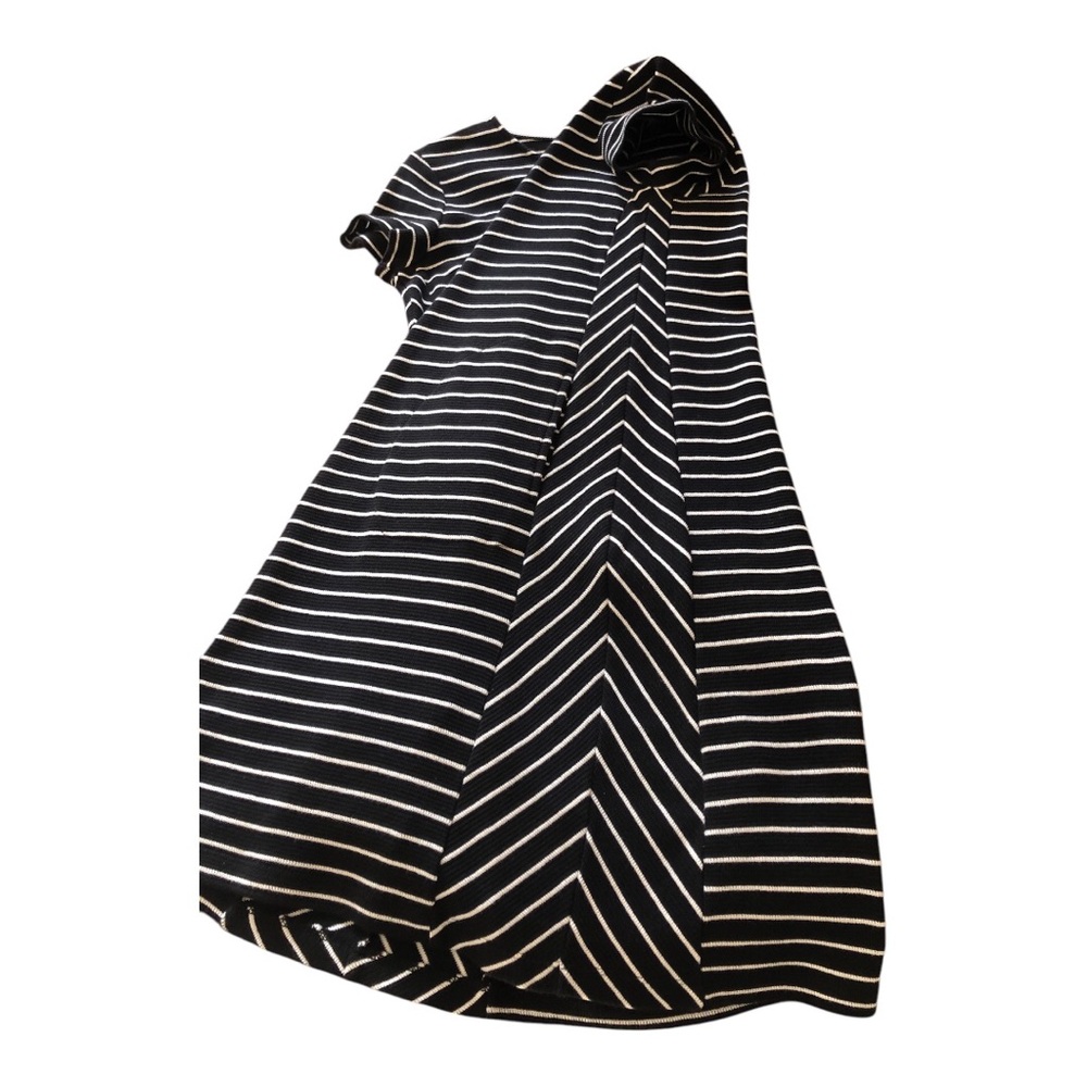 J Jill Striped Black and White Striped Dress - Picture 2 of 5